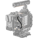 Wooden Camera 9-Pin Right-Angle to 12-Pin Right-Angle EXT Cable for B-Box & RED KOMODO/KOMODO-X (4")