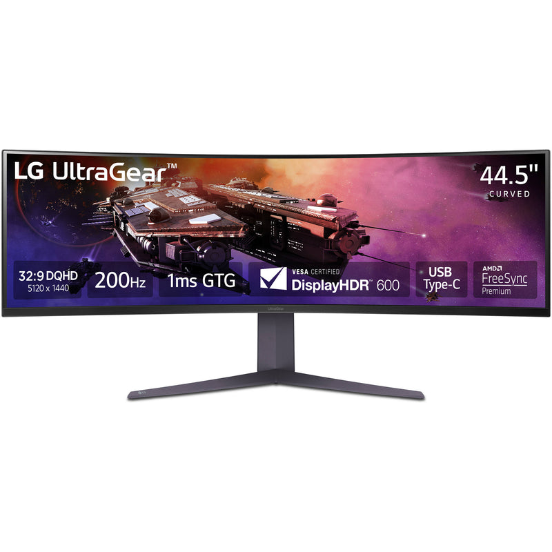 LG UltraGear 44.5" DQHD HDR 200 Hz Curved Ultrawide Gaming Monitor