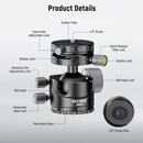 Neewer GM29 Low-Profile Ball Head with Arca-Type QR Plate