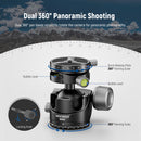 Neewer GM29 Low-Profile Ball Head with Arca-Type QR Plate