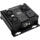 Sescom 3-Channel Passive Balanced Audio Extender Box Over CAT5/6/7 with 3-Pin XLR (Female)