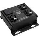 Sescom 3-Channel Passive Balanced Audio Extender Box Over CAT5/6/7 with 3-Pin XLR (Female)