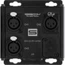 Sescom 3-Channel Passive Balanced Audio Extender Box Over CAT5/6/7 with 3-Pin XLR (Female)