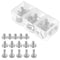 Neewer 1/4''-20 Quick Release Plate Slotted Screw Kit with Storage Case (15 Pieces)