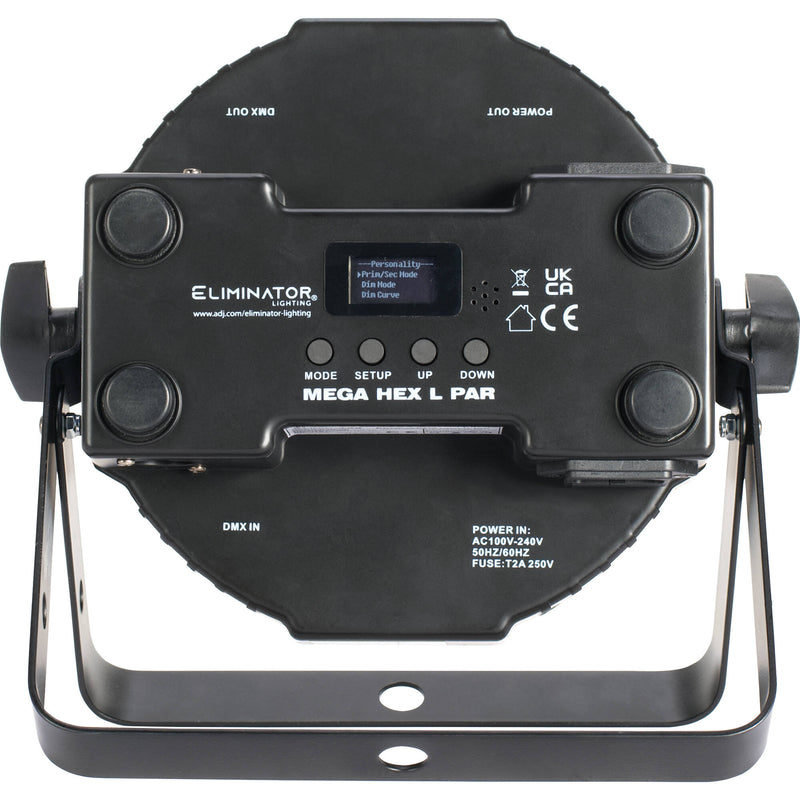 Eliminator Lighting Mega Hex L Pak4 RGBLA+UV LED Wash Light Kit (4-Pack)