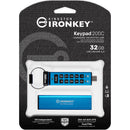 Kingston 32GB IronKey Keypad 200 USB-C 3.2 Gen 1 Flash Drive