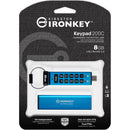 Kingston 8GB IronKey Keypad 200 USB-C 3.2 Gen 1 Flash Drive