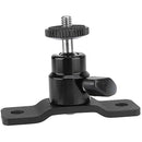 CAMVATE 1/4"-20 Ball Head with Bottom Pedestal Mount for Monitor/Surveillance System Support