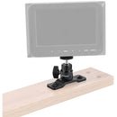 CAMVATE 1/4"-20 Ball Head with Bottom Pedestal Mount for Monitor/Surveillance System Support
