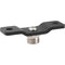 CAMVATE 5/8" Male to 1/4" Female Microphone Screw Adapter with Bottom Pedestal Mount