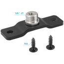 CAMVATE 5/8" Male to 1/4" Female Microphone Screw Adapter with Bottom Pedestal Mount
