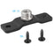 CAMVATE 5/8" Male to 1/4" Female Microphone Screw Adapter with Bottom Pedestal Mount