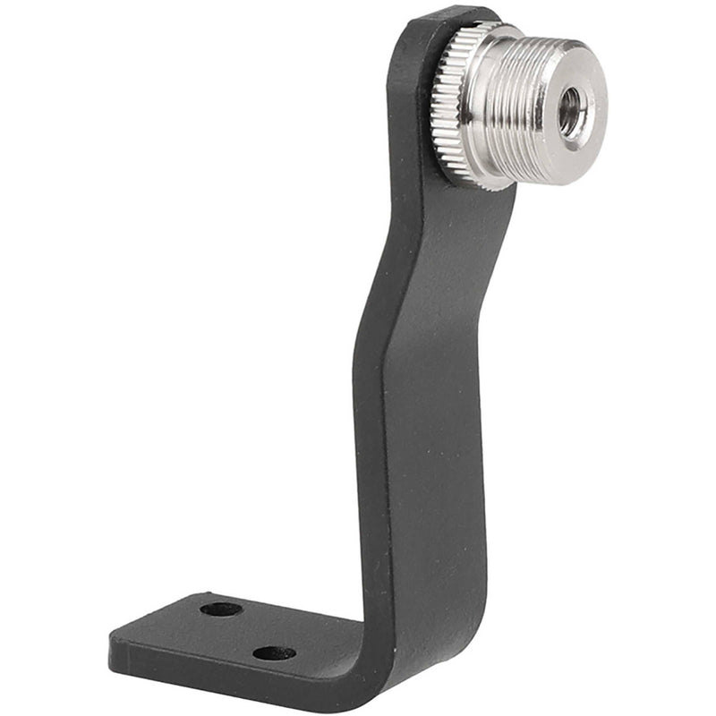 CAMVATE 5/8" Male to 1/4" Female Microphone Screw Adapter with Right-Angle Pedestal Mount