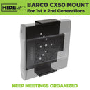 HIDEit Mounts CX50 Wall Mount + Button Mount for Barco ClickShare CX-50