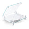 Transparent TT-W Manual Two-Speed Turntable with Bluetooth (White)