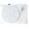 Transparent TT-W Manual Two-Speed Turntable with Bluetooth (White)