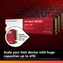 WD 1TB Red SN700 PCIe 3.0 M.2 Internal NAS SSD