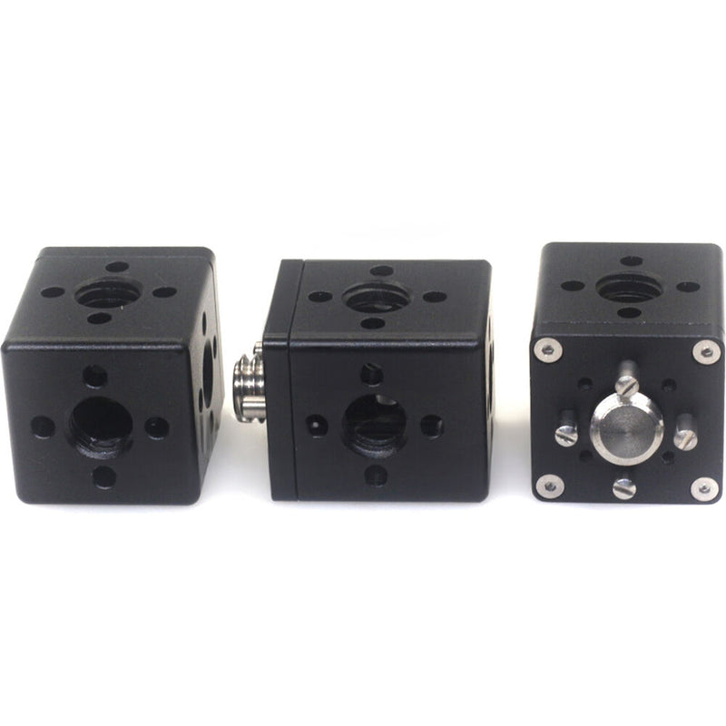 DigitalFoto Solution Limited 25mm Adapter Cube with 3/8"-16 Anti-Twist Threads & Screw