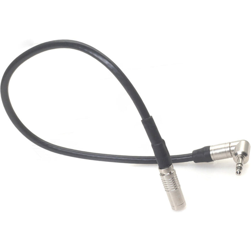 DigitalFoto Solution Limited DIN 1.0/2.3 to 3.5mm Right-Angle Timecode Cable for Canon R5 C/DIN Cameras (11.8")