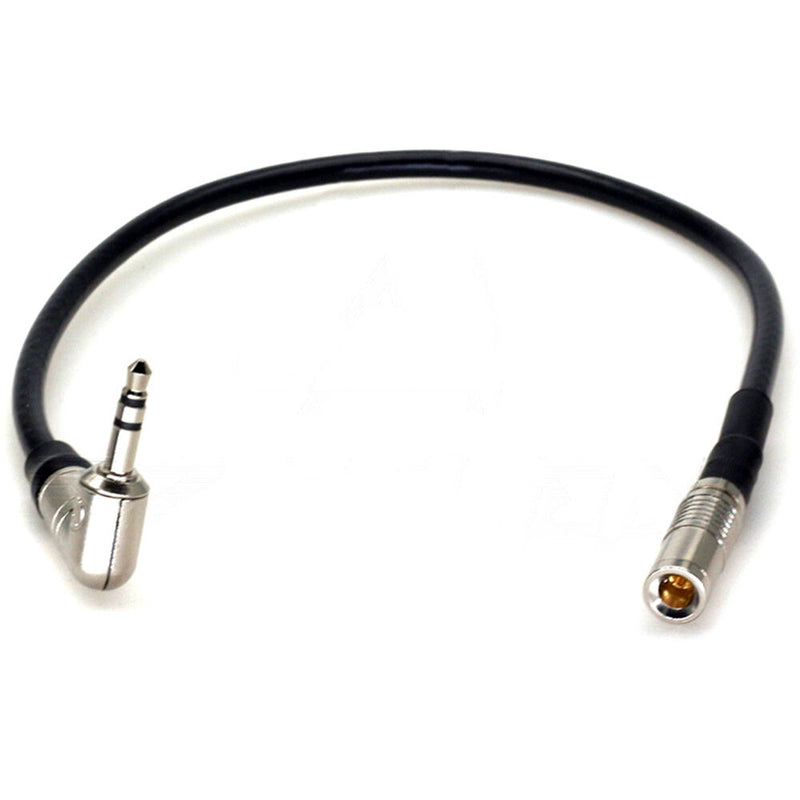 DigitalFoto Solution Limited DIN 1.0/2.3 to 3.5mm Right-Angle Timecode Cable for Canon R5 C/DIN Cameras (11.8")