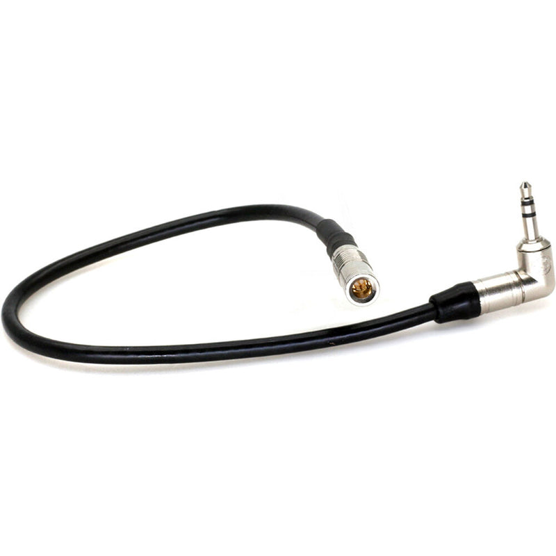 DigitalFoto Solution Limited DIN 1.0/2.3 to 3.5mm Right-Angle Timecode Cable for Canon R5 C/DIN Cameras (11.8")