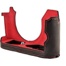 Oberwerth TagCase Classic Line Leder for Leica Q3 (Black with Red Lining)