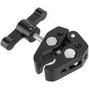 CAMVATE Super Crab Clamp with 1/4"-20 & 3/8"-16 Threads (Black T-Handle)