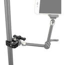 CAMVATE Super Crab Clamp with 1/4"-20 & 3/8"-16 Threads (Black T-Handle)