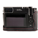Oberwerth Tagcase Casual Line Leder for Leica Q3 (Black with Red Lining)