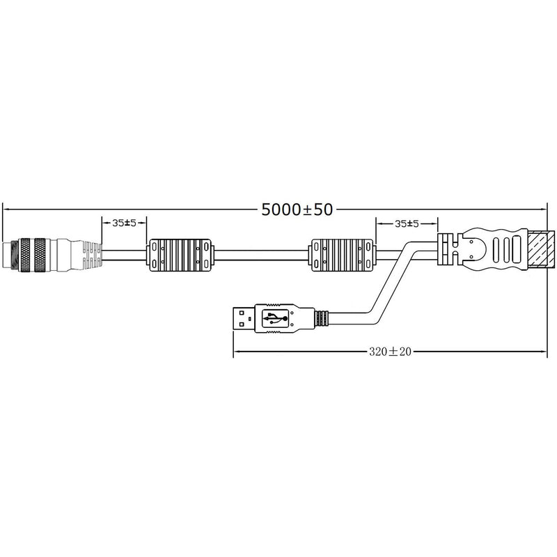 Xenarc M16 Proprietary to HDMI/USB Input Cable for 709GNK Monitor (16.4')