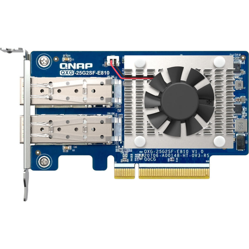 QNAP QXG-25G2SF-E810 2-Port 25G SFP28 PCIe 4.0 Network Adapter Card