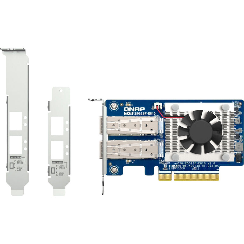 QNAP QXG-25G2SF-E810 2-Port 25G SFP28 PCIe 4.0 Network Adapter Card