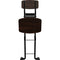 PLATEAU CHAIRS Par&aacute; Series Folding Chair with Dark Brown Wood Seat & Black Frame