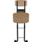 PLATEAU CHAIRS Par&aacute; Series Folding Chair with Natural Wood Tone Wood Seat & Black Frame