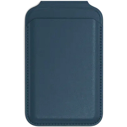 Satechi Vegan Leather Magnetic Wallet Stand for iPhones (Dark Blue)