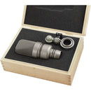 Microtech Gefell UM 930 Twin Dual Multi-Pattern Large-Diaphragm Condenser Microphone with MH 80 Mic Holder (Satin Nickel)