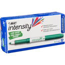 BIC Intensity Low Odor Dry Erase Pocket Marker Fine Point (Green, 12-Pack Box)