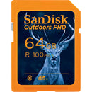 SanDisk 64GB Outdoors FHD UHS-I SDXC Memory Card
