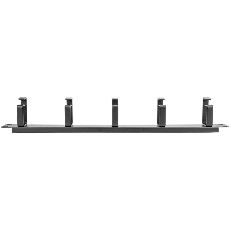 Rocstor 19" Metal Rackmount Cable Management Panel for 2 or 4-Post Server Racks (1 RU, Black)