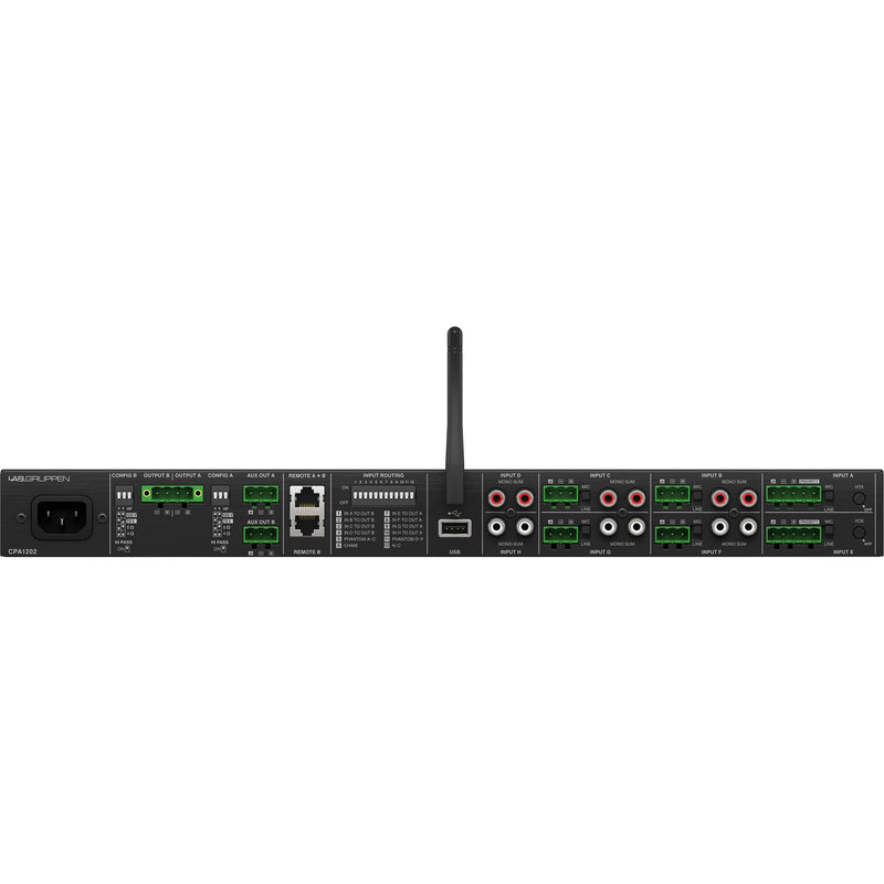 Lab.Gruppen CPA1202 8-Input Commercial Mixer Amplifier with Bluetooth and USB Media Player