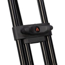 E-Image Aluminum PTZ Tripod with 100mm Flat Base, Dolly & Quick Release Plate (88 lb Payload)
