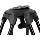 E-Image Aluminum PTZ Tripod with 100mm Flat Base, Dolly & Quick Release Plate (88 lb Payload)
