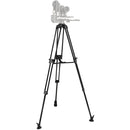 E-Image Aluminum PTZ Tripod with 100mm Flat Base & Quick Release Plate (88 lb Payload)