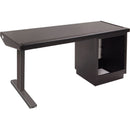 Argosy Eclipse Edit Desk with Rack (Black Trim)