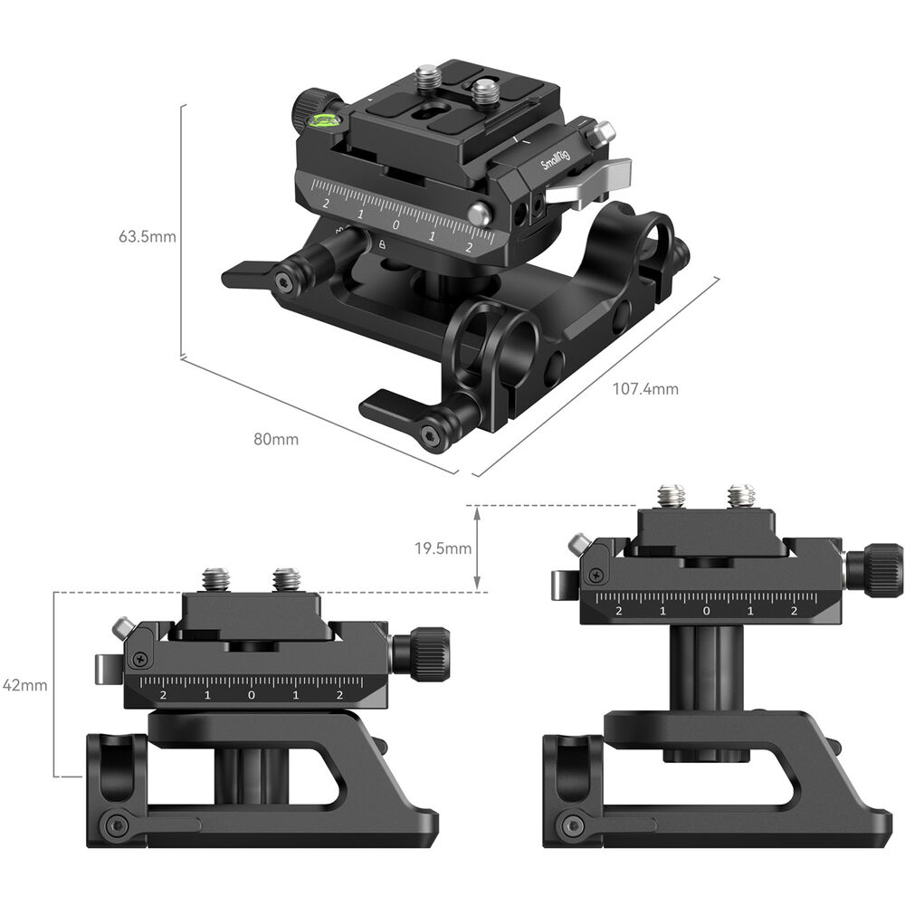 SMALLRIG Snelkoppelingsplaat voor Manfrotto-type, Max. Belasting 44,1 lb/ 20 kg, Opvouwbare Viervoetige Ondersteuning voor Cameralenzen Binnen 7,87 Inch/ 20 cm - 3912 SMALLRIG Snelkoppelingsplaat voor Manfrotto-type, Max. Belasting 44,1 lb/ 20 kg, Opvouwbare Viervoetige Ondersteuning voor Cameralenzen Binnen 7,87 Inch/ 20 cm - 3912
