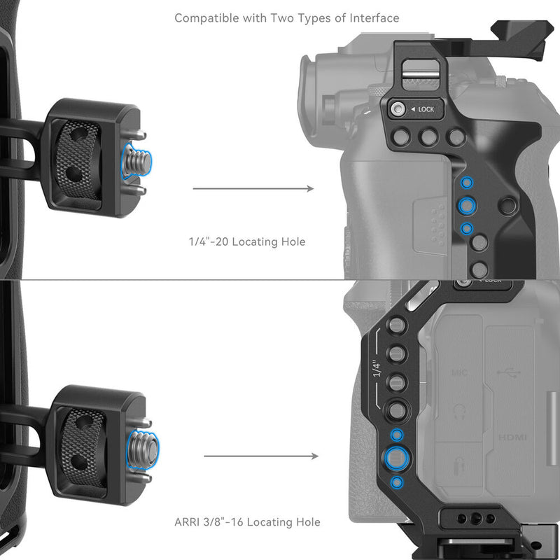 SmallRig Side Handle with Two-in-One Locating Screw (1/4"-20 & 3/8"-16)