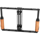 CAMVATE Height-Adjustable Monitor Cage with Leather Handgrips for 7-12.5" Monitor