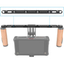 CAMVATE Cross Cheese Bar with 15mm Rod Clamp for Camera Monitor Cage Rig (14.6")