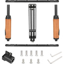 CAMVATE Height-Adjustable Monitor Cage with Leather Handgrips for 7-12.5" Monitor