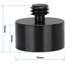 CAMVATE 5/8"-27 Female to 3/8"-16 Male & 1/4"-20 Female to 5/8"-27 Male Microphone/Mic Stand Adapter Set
